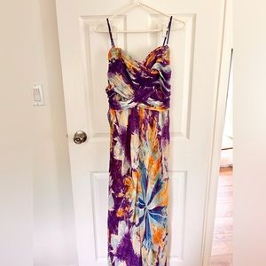 Y2K Guess by Marciano Los Angelas wrap bodice silk lined maxi dress